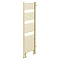 Arezzo 500 x 1800mm Floor Standing Space-Saving Heated Towel Rail – Brushed Brass