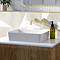 Arezzo 500 x 370mm Curved Rectangular Counter Top Basin 0TH - Gloss White