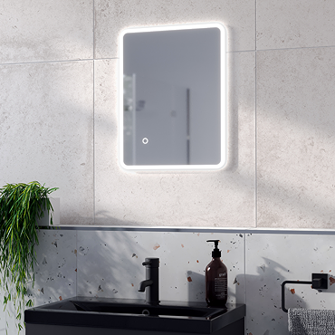 Arezzo 500 x 390mm Ultra Slim LED Illuminated Anti-Fog Bathroom Mirror