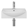 Arezzo 500 x 400mm Modern Wall Mounted or Countertop Basin - 1 Tap Hole