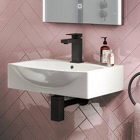 Arezzo 500 x 400 Modern Wall Mounted / Counter Top 1TH Basin Large Image