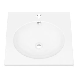 Arezzo 500 x 460mm Basin for Steel Wall Hung Frame