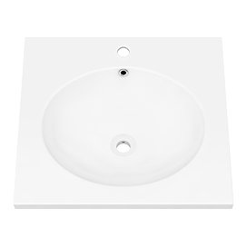 Arezzo 500 x 460mm Basin for Steel Wall Hung Frame