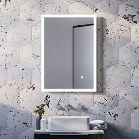 Arezzo 500 x 700 LED Illuminated Mirror with Touch Sensor and Dimmer