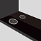 Arezzo 500 x 700 Matt Black LED Mirror with Motion Sensor, Wireless Mobile Charger, Toothbrush Charger and Anti-Fog