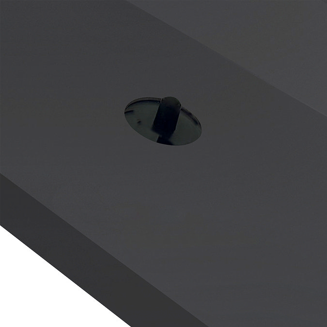 Arezzo 500 x 700 Matt Black LED Mirror with Motion Sensor, Wireless Mobile Charger, Toothbrush Charger and Anti-Fog