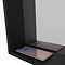 Arezzo 500 x 700 Matt Black LED Mirror with Motion Sensor, Wireless Mobile Charger, Toothbrush Charger and Anti-Fog