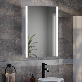 Arezzo 500x700mm LED Illuminated Mirror Cabinet incl. Anti-Fog, Dimmer, Touch Sensor and Shaver Socket