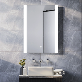 Arezzo 500x700mm LED Illuminated Mirror with Anti-Fog, Dimmer and Touch Sensor