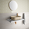 Arezzo 505 x 405mm Curved Rectangular Countertop Basin - Beige Marble Effect