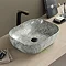 Arezzo 505 x 405mm Curved Rectangular Counter Top Basin - Gloss Grey ...