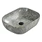 Arezzo 505 x 405mm Curved Rectangular Counter Top Basin - Gloss Grey ...