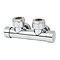 Arezzo 50mm H-Block Angled Manual Radiator Valve Chrome