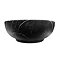 Arezzo 520 x 395mm Curved Oval Counter Top Basin - Matt Black Marble Effect  Feature Large Image