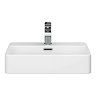 Arezzo 600 x 425mm Gloss White 1TH Rectangular Counter Top Basin