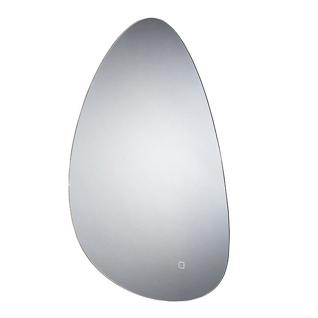 Arezzo 550 x 800mm Teardrop LED Backlit Bathroom Mirror with Anti-Fog  Feature Large Image