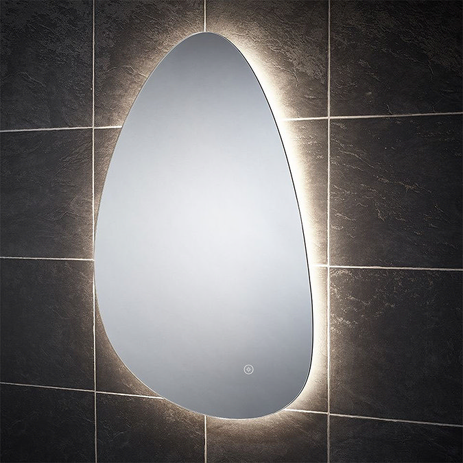 Arezzo 550 x 800mm Teardrop LED Backlit Bathroom Mirror with Anti-Fog