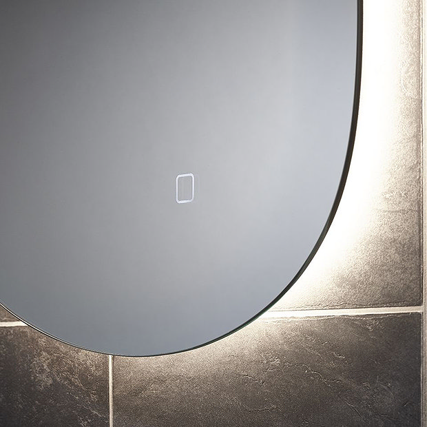 Arezzo 550 x 800mm Teardrop LED Backlit Bathroom Mirror with Anti-Fog  additional Large Image