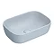 Arezzo 600 Grey Floor Standing Unit with Blue Rectangular Counter Top Basin + Toilet Pack  Standard 