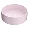 Arezzo 600 Grey Wall Hung Unit with Pink Round Counter Top Basin + Toilet Pack Standard Large Image