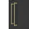 Arezzo 600 Matt Black Floor Standing Vanity Unit with Brushed Brass Handles  Feature Large Image