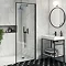 Arezzo 600 Matt Black Framed Washstand with Gloss White Open Shelf and Basin  Newest Large Image