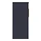 Arezzo Floor Standing Countertop Vanity Unit - Matt Blue - 600mm with Brushed Brass Handles In Bathroom Large Image