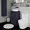 Arezzo 600 Matt Blue Floor Standing Vanity Unit with Worktop + Chrome Handles  Standard Large Image