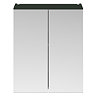 Arezzo 600 Matt Dark Green 2-Door Mirror Cabinet