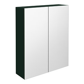 Arezzo 600 Matt Dark Green 2-Door Mirror Cabinet
