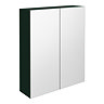 Arezzo 600 Matt Dark Green 2-Door Mirror Cabinet