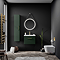 Arezzo 600 Matt Dark Green Wall Hung 1-Drawer Vanity Unit with Brushed Brass Handle