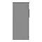 Arezzo Floor Standing Countertop Vanity Unit - Matt Grey - 600mm with Brushed Brass Handles In Bathroom Large Image