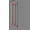 Arezzo 600 Matt Grey Floor Standing Vanity Unit with Worktop + Rose Gold Handles Feature Large Imag