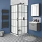Arezzo 600 Matt Grey Wall Hung 1-Drawer Vanity Unit with Matt Black Handle additional Large Image