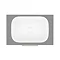 Arezzo Wall Hung Countertop Basin Unit - Grey with Brushed Brass Handle - 600mm inc. Basin additional Large Image