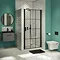 Arezzo 600 Matt Grey Wall Hung Vanity Unit with Matt Black Basin + Black Handle  additional Large Im