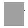 Arezzo Wall Hung Countertop Vanity Unit - Matt Grey - 600mm with Matt Black Handle  additional Large
