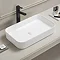 Arezzo 600 x 370mm Curved Rectangular Counter Top Basin - Gloss White  Profile Large Image