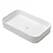 Arezzo 600 x 370mm Curved Rectangular Counter Top Basin - Gloss White  Large Image