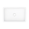 Arezzo 600 x 390mm Gloss White Rectangular Counter Top Basin  In Bathroom Large Image