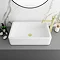 Arezzo 600 x 390mm Gloss White Rectangular Counter Top Basin Large Image