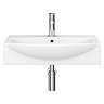 Arezzo 600 x 400mm Modern Wall Mounted or Countertop Basin - 1 Tap Hole