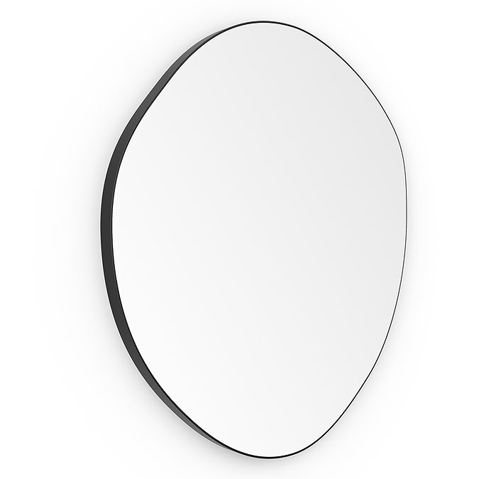 Arezzo 600 x 580mm Organic Mirror - Matt Black