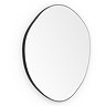 Arezzo 600 x 580mm Organic Mirror - Matt Black