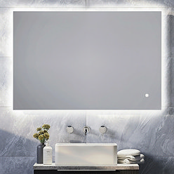 Arezzo 600 x 900mm Backlit LED Mirror with Touch Control, Dimmer + Anti-Fog