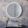 Arezzo 600mm Round Colour Changing LED Illuminated Bathroom Mirror with Bluetooth + Anti-Fog