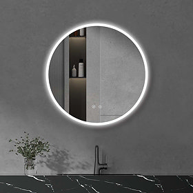 Arezzo 600mm Round Colour Changing LED Illuminated Bathroom Mirror with Bluetooth + Anti-Fog