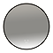 Arezzo 600mm Round LED Bathroom Mirror – Matt Black, Colour-Changing, Demister, Touch Sensor