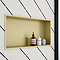 Arezzo 610 x 305 Shower Niche - Brushed Brass